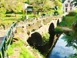 Miniature Jordanne Vieux Pont à Saint-Simon