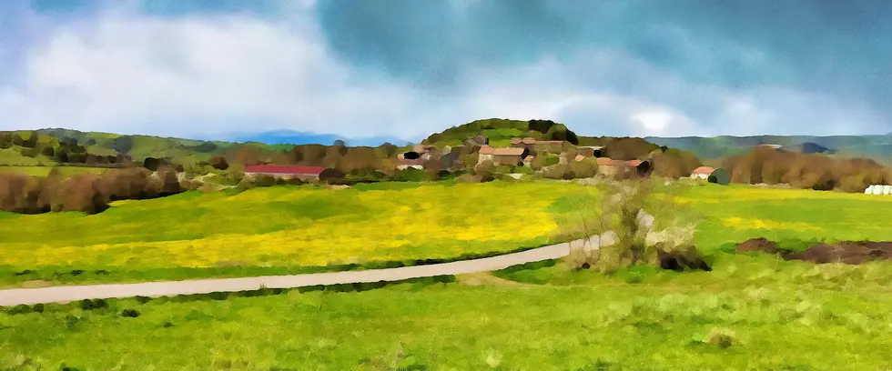 Vue sur le village de Labro