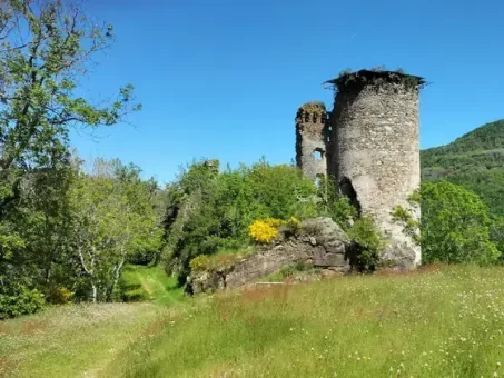 Et en repartant du château d'Aurouze
