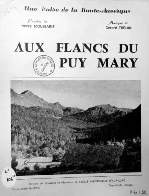 Cahier de la chanson Aux flancs du Puy Mary