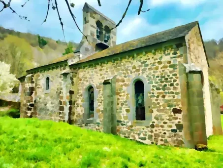 Face ouest de l'église de St-Mary-le-Cros
