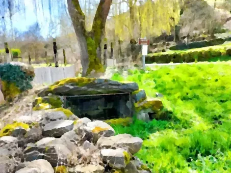 La fontaine ancienne du bourg