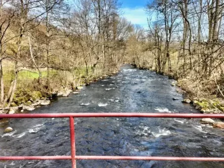 Retrouvailles avec la rivière quittée 13 km plus tôt !