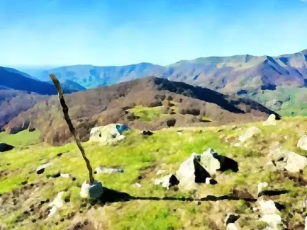 Vallée de la Jordanne vue depuis le puy d'En Joubert